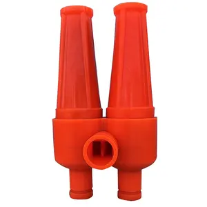 4" Red Polyurethane Hydrocyclone Desander Cone With Clamp Elbow