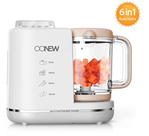 เครื่องเตรียมอาหารเด็ก 6-in-1 พร้อมฟังก์ชั่น<span class=keywords><strong>นึ่ง</strong></span>และปั่น ละลายน้ำแข็งและอุ่นอาหาร ความจุ 900 มล. กำลังไฟ 700 วัตต์ ปลั๊กแบบ EU พร้อมฟังก์ชั่นอุ่น<span class=keywords><strong>ขวด</strong></span><span class=keywords><strong>นม</strong></span> - Product Image 1