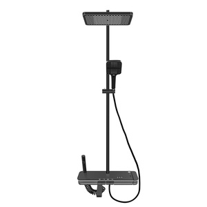 Ensemble de douche mural en acier inoxydable durable à haute pression avec interrupteur rotatif pour salle de bain - Product Image 1