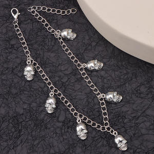 Martin <b>Boot</b> <b>Chain</b> Skull Pendant Metal <b>Chain</b> Accessory Round Toe Rubber Outsole Fashion Trend Yiwu Origin Sp-803 - Product Image 4