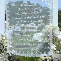 Tarjetas de Visita y Posavasos Personalizados con Encaje de Corazón, Decoración de Boda Personalizada para una Mesa Romántica, Adornos para el Hogar para Fiestas