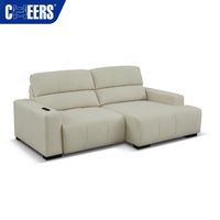 Canapé-lit inclinable MANWAH CHEERS 2 places en tissu écologique avec télécommande sans fil, facile à nettoyer, vente en gros directe usine