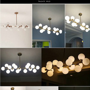 JYLIGHTING <span class=keywords><strong>moderno</strong></span> minimalista illuminazione a LED <span class=keywords><strong>lampadario</strong></span> <span class=keywords><strong>in</strong></span> metallo sferico bolla di <span class=keywords><strong>vetro</strong></span> <span class=keywords><strong>lampadario</strong></span> - Product Image 4