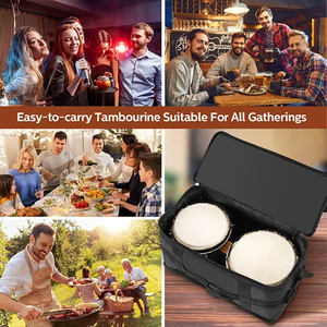 HUASHENG-Juego de tambor de mano <span class=keywords><strong>Bongo</strong></span> con acabado brillante Natural para niños y adultos, tambor de mano de cuero, afinable, <span class=keywords><strong>doble</strong></span> tono, educativo, juguetes <span class=keywords><strong>Bongo</strong></span> - Product Image 6