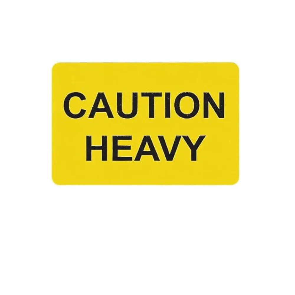 भारी सावधानी चेतावनी चेतावनी चेतावनी पीले लेबल को संभालने के लिए भारी देखभाल स्टिकर भारी लेबल स्टिकर