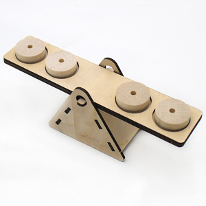 Wooden Balance Board <b>Kit</b> For Kids Science Education <b>Diy</b> Assembly Toy With Geometric Shapes Manual Control Age 4 6Y - Product Image 2
