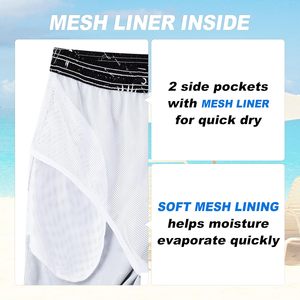 Trajes de Baño Personalizados para Hombre, Shorts de Secado Rápido con Bolsillos, Ropa de Playa Transpirable, 100% Poliéster con Estampado por Sublimación - Product Image 5