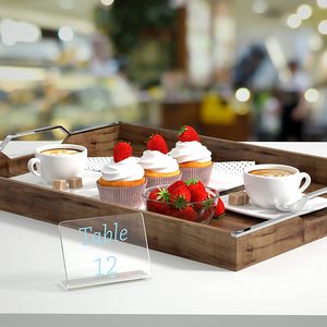 <span class=keywords><strong>Mini</strong></span> <span class=keywords><strong>Pizarra</strong></span> Acrílica Transparente para Bodas, Fiestas de Cumpleaños, Letreros de Mensajes, Bufé, Panadería y Comercio Minorista - Product Image 2