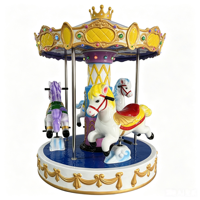 Manège de dessin animé pour enfants, mini carrousel à monnayeur, équipement de manège à chevaux rotatifs pour enfants
