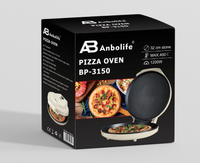 Anbolife SS Panel 4-Slice Fungsi Timer Suhu yang Dapat Disesuaikan Terbuka 180 Derajat °   Pembuat Panini Listrik, Grill Kontak, Grosir