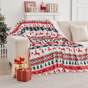 Plaid Flannel <b>Blanket</b> Throw <b>Blanket</b> Nap <b>Blanket</b> Reversible Cozy <b>Warm</b> for Bedroom Living Room Custom Print OEM ODM - Product Image 4