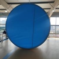 Aufblasbarer Runder PVC-Pool für Draußen, 15cm Dick, Großer Tiefer Faltbarer Tragbarer Schwimmpool für Kinder und Erwachsene