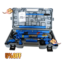 Cric hydraulique portatif de 10 tonnes en coffret soufflé