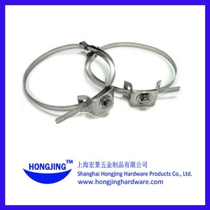 Soporte de pierna acampanada Soporte de poste de perno único de acero inoxidable Soporte de montaje de señal - Product Image 4