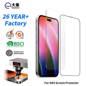 กระจกนิรภัย HD Clear Tempered Glass KK9 สำหรับ iPhone 18 Pro Max ฟิล์มกันรอยหน้าจอใส แข็งแรงพิเศษ ไร้ฟองอากาศ - Product Image 1