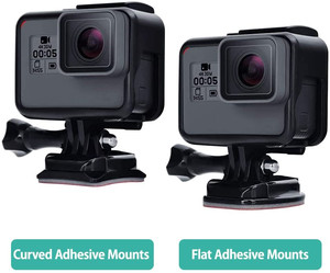 Dính Mũ bảo hiểm gắn kết dính phẳng cong 3m gắn kết cho <span class=keywords><strong>GoPro</strong></span> anh hùng 9 8 7 Max Fusion anh hùng (2018) 6 5 4 phiên máy ảnh - Product Image 3