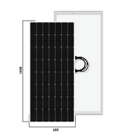 Panneaux solaires 100W en silicone, Surface en verre, panneau photovoltaïque pour la maison et l'usine, système de production d'énergie solaire