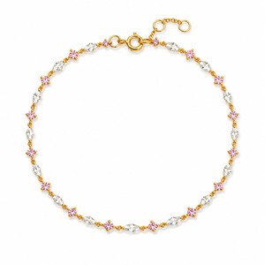 UM Jewelry 925 Silver 18K Gold Plated Cultivate Zircon Engagement <b>Bracelet</b> for Daily Wear Wedding Party Anniversary Gift - Product Image 2