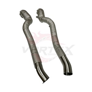 Tubo de Escape de Acero Inoxidable 304 con Aislamiento Térmico Vortex, Pulido a Espejo, para Ferrari F12 Berlinetta 6.3L V12, Ajuste Directo - Product Image 3