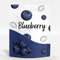 Sac en papier kraft biodégradable de qualité alimentaire, pochette autoportante, logo personnalisé, fermeture éclair, recyclable, revêtement PLA, emballage alimentaire biologique