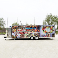 Camion de nourriture avec cuisine complète, remorque de nourriture Mobile de 7 m, dubaï, Offre Spéciale