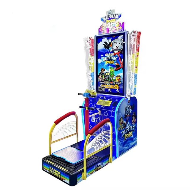 Indoor Sport Coin Operated Arcade Game Machine All Star Pogo Kids Jumping Game Machine Kids Arcade Game Machine