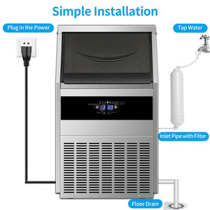 130 lb/24h 365W làm mát bằng không khí bàn Ice Maker khu dân cư Ice máy mini ICE CUBE Maker Máy - Product Image 6