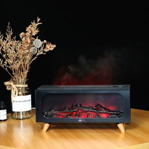 2025 nuovo <span class=keywords><strong>Design</strong></span> camino rettangolo fiamma ultrasonica 7 LED luce <span class=keywords><strong>diffusore</strong></span> di olio essenziale - Product Image 6