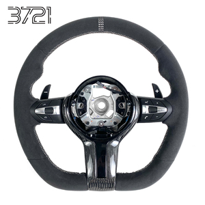 Volante de cuero y fibra de carbono para BMW F20 F22 F30 F31 F32 F36 F10 F15 F16 F80 F82 M2 M3 M4 M5 M Sport, interior, 2012-2019 - Product Image 1