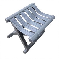 Tabouret pliant de luxe léger, chaise de camping d'extérieur en plastique épaissi, portable, léger, durable, pour dortoir et sorties de pêche