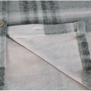 Chemise en molleton à <span class=keywords><strong>carreaux</strong></span> gris et blanc pour <span class=keywords><strong>homme</strong></span>, très demandée, design classique, pour le quotidien, les voyages, les loisirs et les activités de plein air, motif personnalisé accepté - Product Image 5