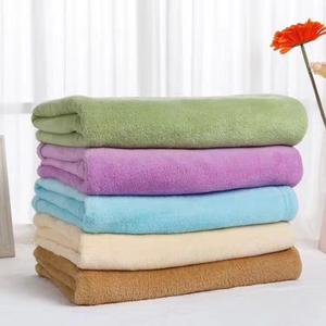 Manta de Lana de Primera Calidad <span class=keywords><strong>MU</strong></span>, Acogedora, Suave, Ligera, de Terciopelo de Coral, 150*200cm, Color Liso, Manta de Lana de Poliéster - Product Image 4