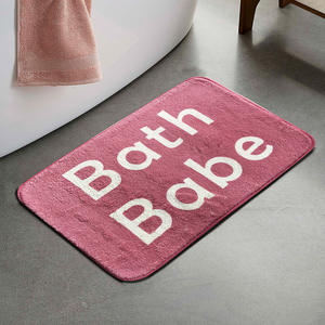 Alfombra de baño moderna rectangular de imitación de cachemira, absorbente y antideslizante para baño, dormitorio y entrada. - Product Image 2