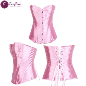 Corset sexy en dentelle respirante, <span class=keywords><strong>bustier</strong></span> overbust, design à la mode, vêtement moulant en satin <span class=keywords><strong>pour</strong></span> la taille - Product Image 4