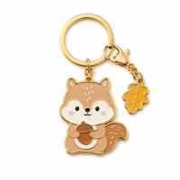Porte-clés personnalisés en alliage de zinc, logo sur mesure, taille personnalisée, moulage sous pression, souvenirs/cadeaux, animaux émaillés