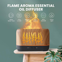 Diffuseur d'arômes intelligent à flamme, diffuseur de parfum d'ambiance pour la maison, humidificateur d'air de bureau alimenté par USB, aromathérapie domestique