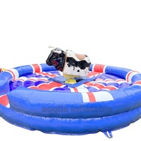 Machine de rodéo gonflable pour adultes, modèle 'Wholesale Adults Games', avec commandes mécaniques, design 'Castle', certifiée CE, couleur personnalisable
