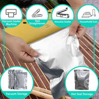 Sacs sous vide à haute barrière en aluminium scellés sur 3 côtés, résistants aux hautes températures, pour cuisson et stérilisation (type retort pouch)