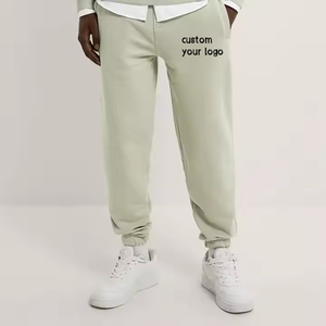 Pantalon de <span class=keywords><strong>jogging</strong></span> en molleton de coton pour hommes, nouveau pantalon à la mode à poignets élastiques longs, coupe ajustée, taille moyenne, pantalon personnalisé de style hip-hop OEM - Product Image 2