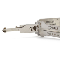 Herramientas Lishi 2 en 1 TOY38R, herramienta de apertura y decodificación automática, suministros para cerrajeros