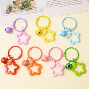 Pendentif porte-clés acrylique étoile à cinq branches petit sac de couple frais décoration matière plastique inclus ensemble de casque - Product Image 2