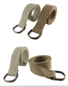 Classique personnalisé toile <span class=keywords><strong>ceinture</strong></span> Web tissu décontracté coton <span class=keywords><strong>ceinture</strong></span> avec boucle en alliage de Zinc Double anneau en D pour hommes femmes - Product Image 4