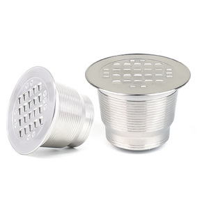 Capsules de café réutilisables en acier inoxydable compatibles <span class=keywords><strong>Nespresso</strong></span> – Filtres à café vides - Product Image 1