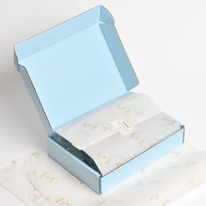 Cá nhân thuê bao bưu phẩm vận chuyển hộp giấy quần áo Quà Tặng Bao bì hộp bưu phẩm với giấy gói - Product Image 4