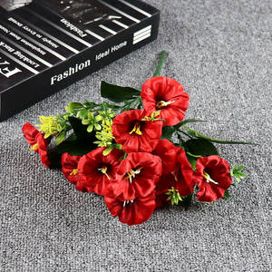 Oferta Especial: Ramo de Flores Artificiales Wangzu FPB1035 de 10 Cabezas y 35 cm, Tacto Real, Petunia de Seda Moderna para Hogar, Comercios e Interiores - Product Image 6