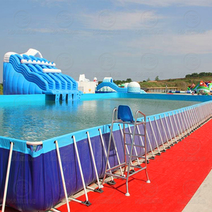 Ensemble rectangulaire de <span class=keywords><strong>piscine</strong></span> hors sol à cadre en acier pour enfants à la maison <span class=keywords><strong>Piscine</strong></span> à cadre en acier à cadre - Product Image 3