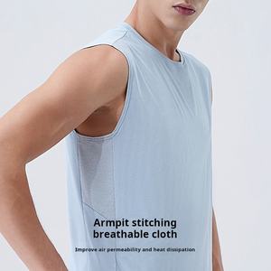 Chaleco para correr maratón para hombre, camiseta sin mangas ligera de secado rápido de verano para entrenamiento atlético, gimnasio y Deportes - Product Image 5