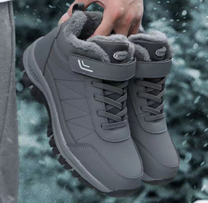Zapatos de Invierno <span class=keywords><strong>para</strong></span> <span class=keywords><strong>Hombre</strong></span>, <span class=keywords><strong>Botas</strong></span> de Nieve Forradas <span class=keywords><strong>para</strong></span> Exteriores, Antideslizantes, con Cierre de Velcro, Cómodas <span class=keywords><strong>para</strong></span> Clima Frío, <span class=keywords><strong>para</strong></span> Adultos - Product Image 2