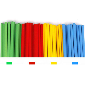 2025 Montessori tongkat matematika mainan alat bantu mengajar tongkat kayu blok bangunan nomor kartu menghitung batang dengan kotak Montessori - Product Image 6