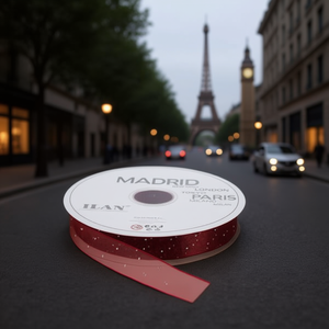ILAN Nastro Decorativo 2.5Cm 91M Madrid Parigi Londra Tokyo Milano - Product Image 2